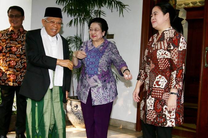 Cawapres KH Ma’ruf Amin Bertemu Megawati Soekarnoputri
