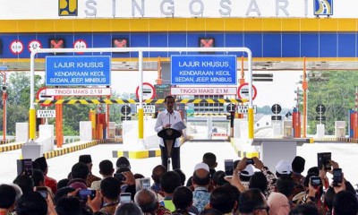 Presiden Jokowi Resmikan Jalan Tol Pandaan - Malang