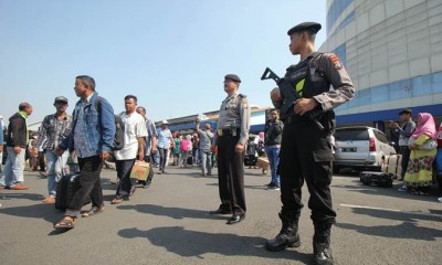 Jelang Pengumuman KPU, TNI - Polri Jaga Pelabuhan Tanjung Perak