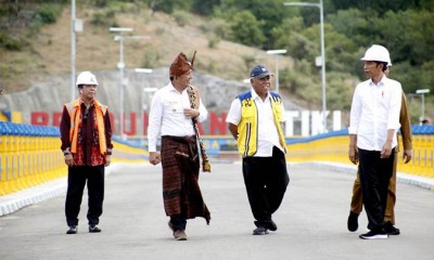 Presiden Jokowi Resmikan Bendungan Rotiklot di NTT