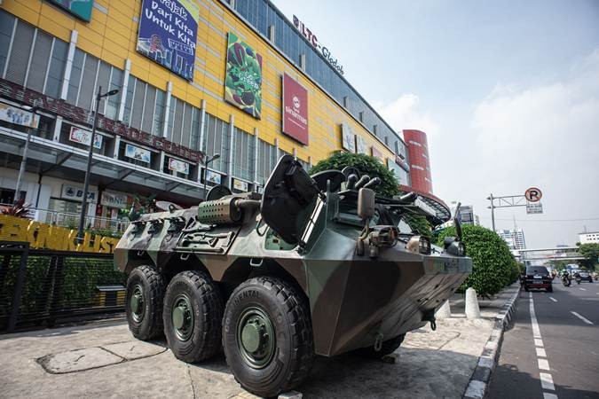 Aksi 22 Mei, Prajurit TNI Jaga Sentra Ekonomi di Jakarta