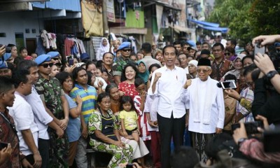 Jokowi Pidato Kemenangan Pilpres 2019 Bersama Warga Kampung Deret