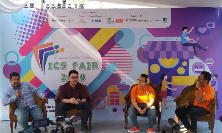 Bisnis Indonesia menyelenggarakan Indonesia Cashless Society (ICS) Fair 2019 di Summarecon Mall Bekasi