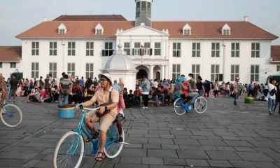 Kawasan Kota Tua Jakarta Dipadati Wisatawan