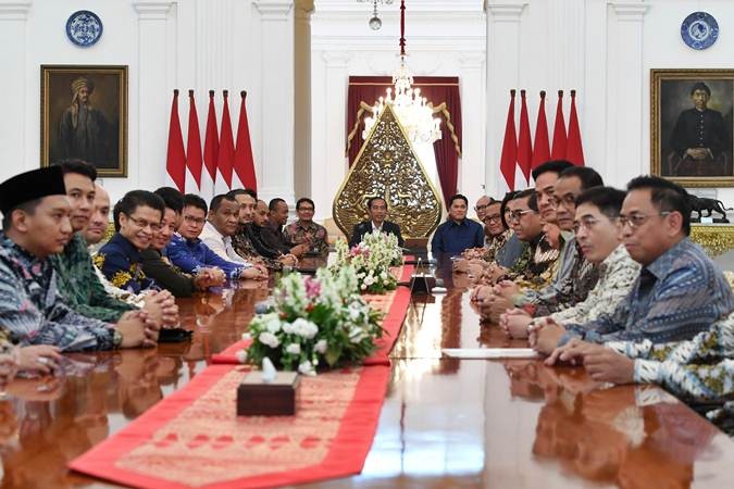 Presiden Jokowi Menerima Kunjungan Pengurus Kadin dan Hipmi