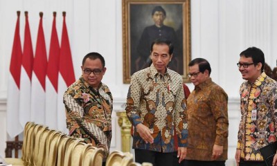 Presiden Jokowi Menerima Pengurus Apindo di Istana Merdeka