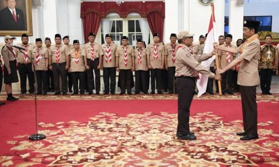 Presiden Jokowi Lepas Kontingen Jambore Pramuka Dunia XXIV