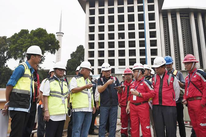 Basuki Hadimuljono Tinjau Proyek Renovasi Masjid Istiqlal