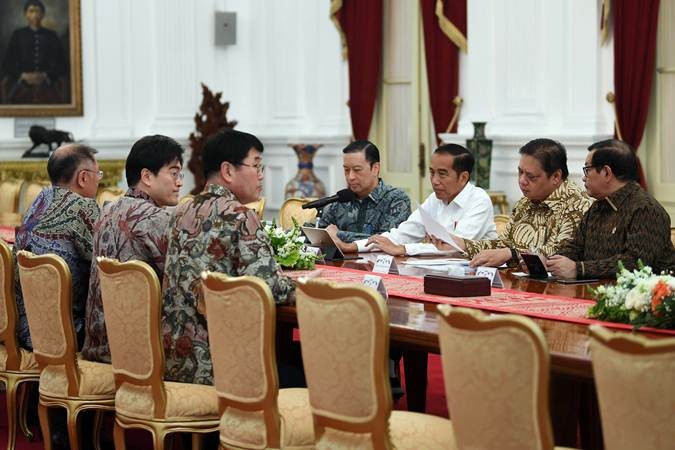 Presiden Jokowi Menerima Pimpinan Hyundai Motors Group
