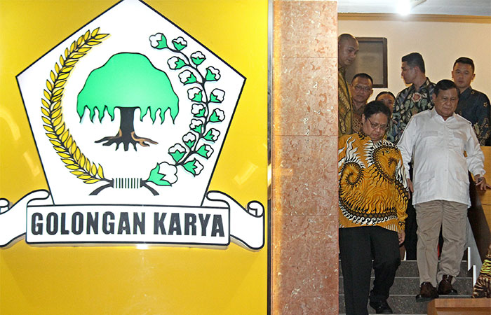 PRABOWO KUNJUNGI GOLKAR