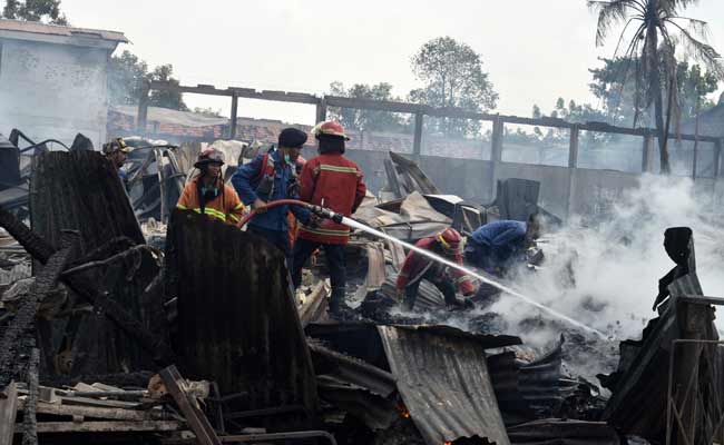 Kebakaran Gudang Pembuatan Palet Kayu