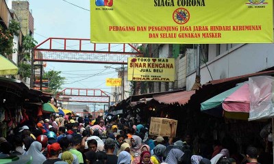 PASAR TRADISIONAL MASIH RAMAI SAAT PSBB