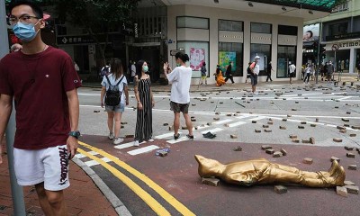 DEMO DI HONG KONG BERUJUNG RICUH