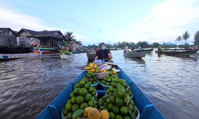 Pedagang Pasar Terapung Lok Baintan Mulai Ramai