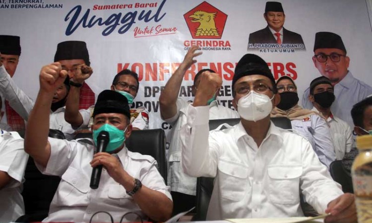Partai Gerindra Resmi Mengusung Nasrul Abit dan Bupati Kabupaten Agam Indra Catri di Pilkada Sumatera Barat