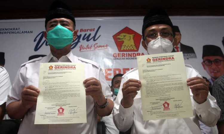 Partai Gerindra Resmi Mengusung Nasrul Abit dan Bupati Kabupaten Agam Indra Catri di Pilkada Sumatera Barat