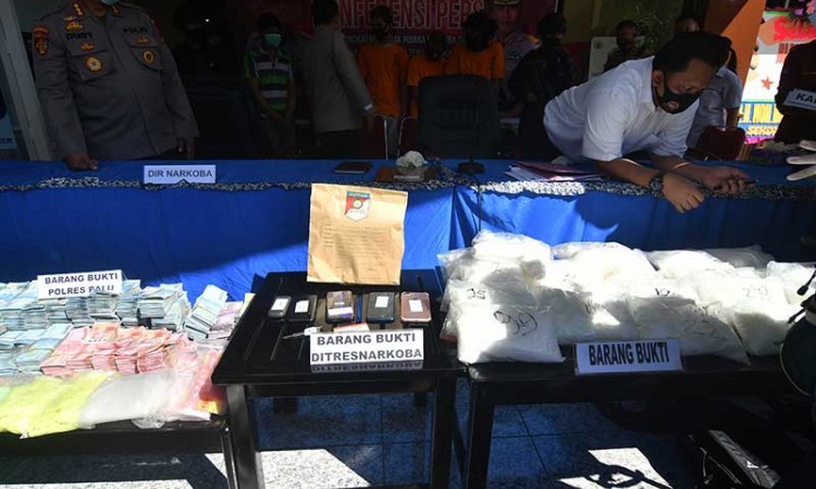 Ditresnarkoba Polda Sulawesi Tengah berhasil Amankan Narkoba Jenis Sabu Seberat 25 kg