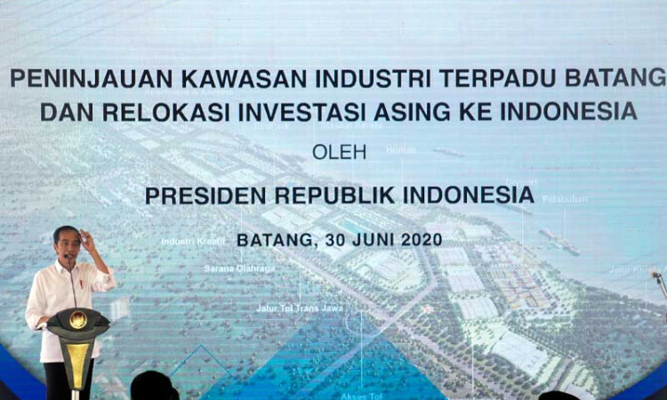 Presiden Joko Widodo Tinjau Pembangunan Kawasan Industri Terpadu Batang