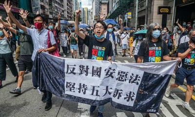 China Setujui Undang-Undang Keamanan Hong Kong, Ribuan Warga Turun ke Jalan