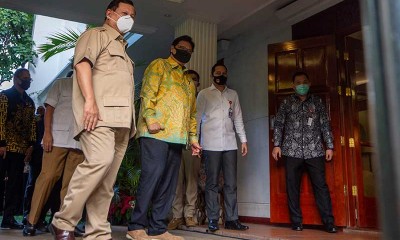 Prabowo Subianto dan Airlangga Hartarto Lakukan Pertemuan Tertutup