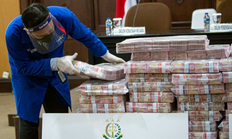 Kasus Korupsi Jiwasraya, Ini Penampakan Duit Sinarmas AM Rp77 Miliar yang Disetorkan ke Negara