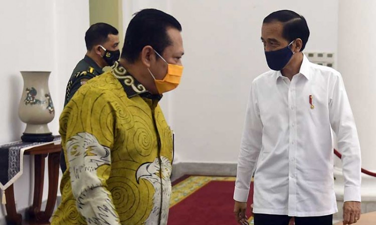 Presiden Joko Widodo Temui Pimpinan MPR Bahas Isu Kebangsaan