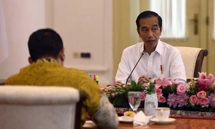 Presiden Joko Widodo Temui Pimpinan MPR Bahas Isu Kebangsaan