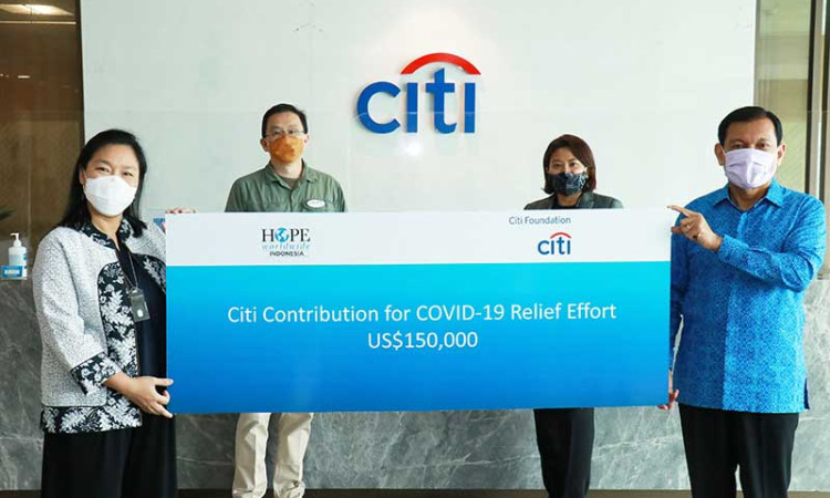 Citi Foundation Salurkan Donasi Untuk Penanganan Covid-19 Senilai Rp 2 miliar