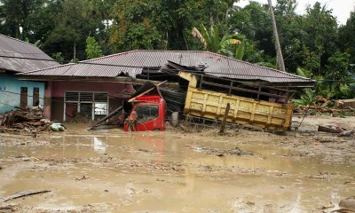 Banjir Bandang Luwu Utara Sulsel Akibatkan Puluhan Rumah Hanyut Terbawa Arus