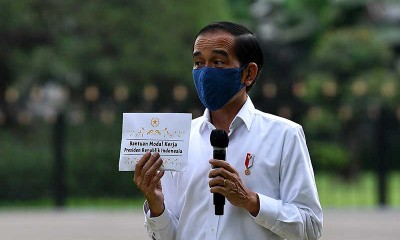 Presiden Joko Widodo Serahkan Bantuan Modal Kerja Untuk Pedagang Kecil