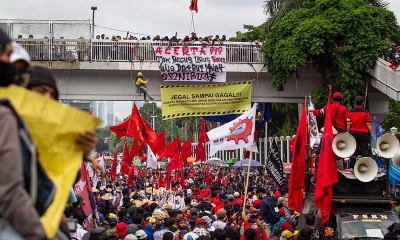 Demo Menolak Omnibus Law Digelar di Sejumlah Daerah di Indonesia