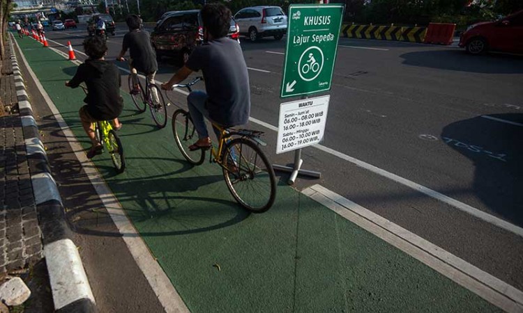Pesepeda Mulai Banyak, Pemprov DKI Tambah Jalur Khusus Sepeda