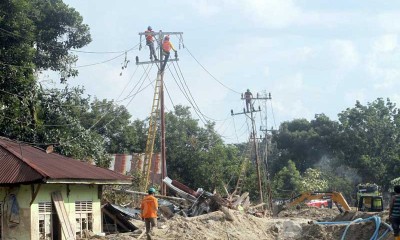 PLN Klaim Sudah Pulihkan Listrik di Kabupaten Luwu Utara Pasca Banjir Bandang