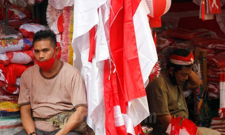 Penjualan Bendera dan Pernak-Pernik Kemerdekaan Turun Hingga 50 Persen Akibat Pandemi Covid-19