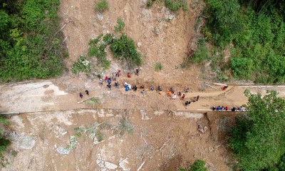 Tanah Longsor di Gorontalo Mengkaibatkan Satu Desa Terisolasi