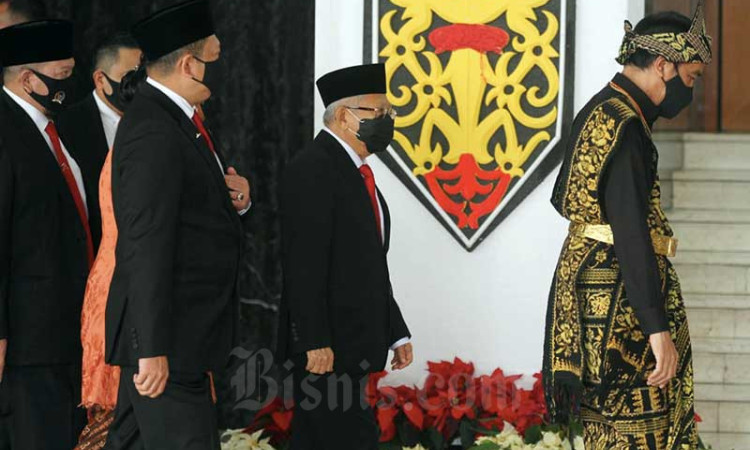 Presiden Joko Widodo Tiba di Komplek Parlemen Untuk Mengikuti Sidang Tahunan MPR