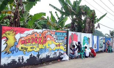 Lomba Mural Dengan Tema Kemerdekaan Indonesia di Bogor