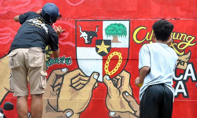 Lomba Mural Dengan Tema Kemerdekaan Indonesia di Bogor