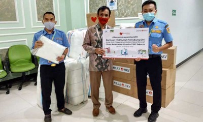 Bank DKI Serahkan Bantuan 1.000 APD Kepada Unit Pelayanan Ambulan Gawat Darurat Dinas Kesehatan DKI Jakarta
