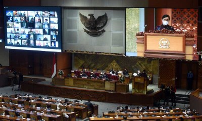 DPR Gelar Rapat Paripurna DPR Dengan Agenda Membahas RUU APBN 2021 dan UU MK