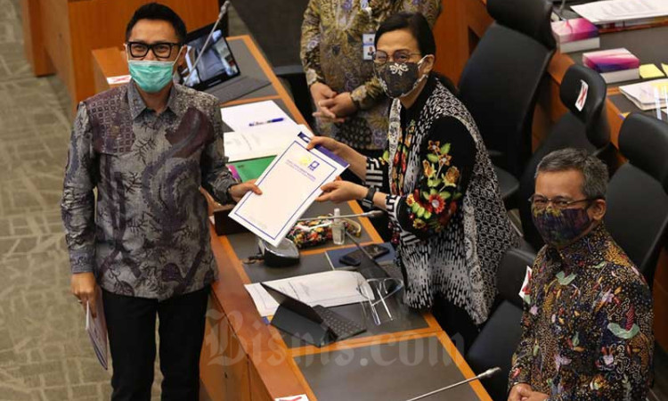 Menkeu Sri Mulyani Raker Dengan Banggar Bahas Pengesahan Hasil Panja RUU P2 APBNT2019