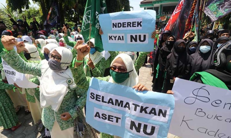 Warga Nahdlatul Ulama Unjuk Rasa Tuntut Pengembalian Aset Yang Dipinjam PKB