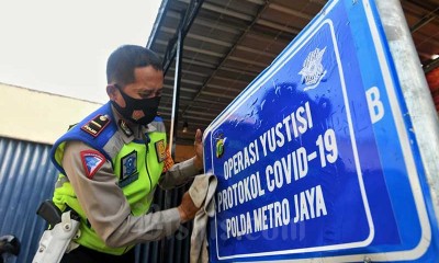 Persiapan Penyekatan Perbatasan saat PSBB Total di DKI Jakarta 