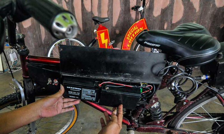 Sepeda Listrik Buatan Warga Bekasi Dijual Dengan Harga Rp10 Juta