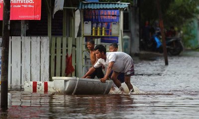 Kota Dumai Pekanbaru Terendam Bajir Pasang Air Laut