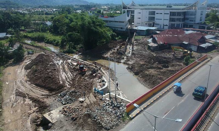 Pembangunan Proyek Pengendali Bajir di Padang Telan Anggaran Rp 8,1 Miliar