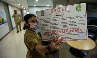 Gedung Perkantoran di Jakarta Disegel Karena Melanggar Protokol Kesehatan