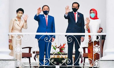 Presiden Joko Widodo bertemu Perdana Menteri Jepang Yoshihide Suga