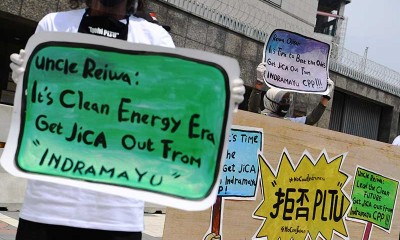 Aktivis Lingkungan Gelar Aksi di Depan Kedubes Jepang Terkait Pembangunan PLTU di Indramayu