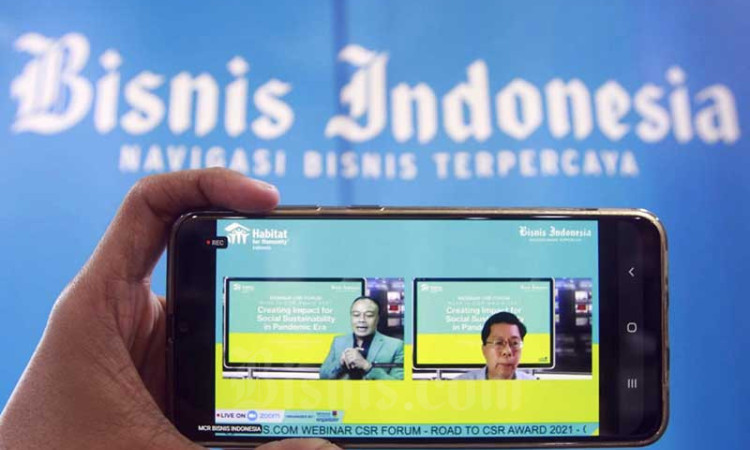 Bisnis Indonesia Bersama Habitat for Humanity Indonesia Gelar Webinar Bahas Progam CSR